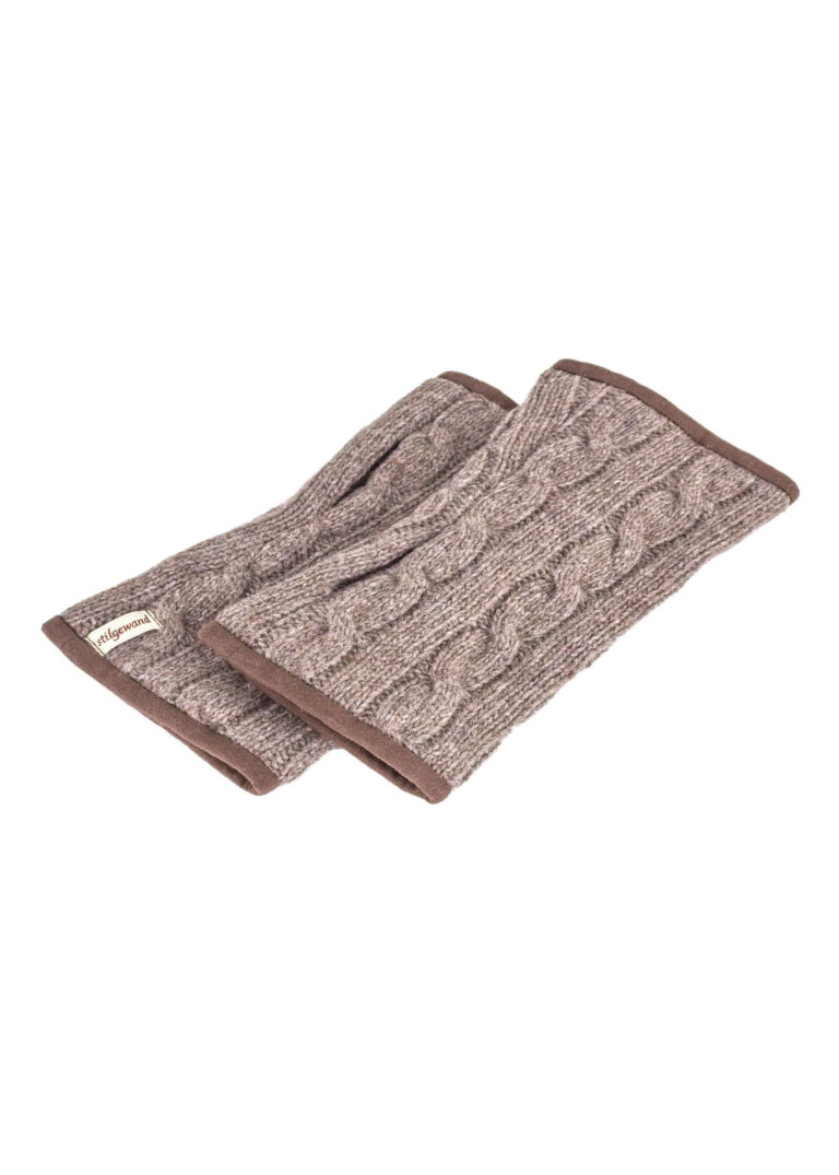 Stulpen Schurwolle Rosenholz